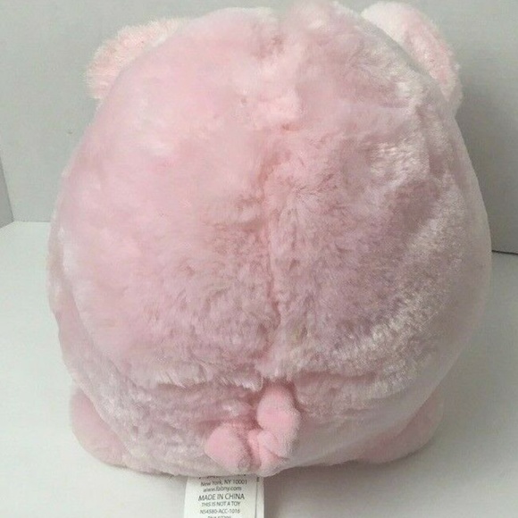 Jumbo Large Cute Plush PINK Piggy Bank 13" long 10 - Picture 4 of 6